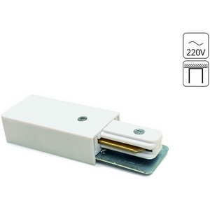 Изображение товара Коннектор-токоподвод для шинопровода (трека) Accessories Arte Lamp Track A160033