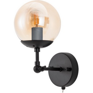 Изображение товара Бра с выключателем Arte Lamp Bolla A1664AP-1BK в форме шара