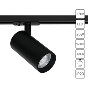 Изображение товара Трековый светильник светодиодный однофазный 220V Arte Lamp Bene A1937PL-1BK