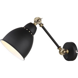 Изображение товара Бра на гибкой ножке с выключателем Arte Lamp BRACCIO A2054AP-1BK