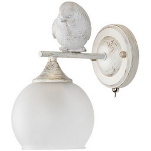 Изображение товара Бра с выключателем птички Arte Lamp Gemelli A2150AP-1WG