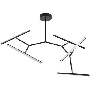 Изображение товара Потолочная светодиодная люстра с холодным белым светом с пультом управления на штанге асимметричная Arte Lamp Zulu A2170PL-49BK