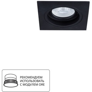 Изображение товара Точечный встраиваемый светильник круглый Arte Lamp Tarf A2178PL-1BK