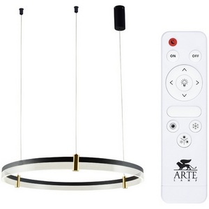 Изображение товара Подвесной светильник диммируемый светодиодный с пультом регулировкой цветовой температуры и яркости ночным режимом Arte Lamp Mercury A2183SP-1BK