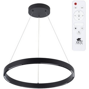 Изображение товара Подвесной светильник LED Arte Lamp Lao A2189LM-1BK кольцо