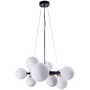 Изображение товара Подвесной светильник Arte Lamp Gemini A2243SP-10BK (плафоны шарики)