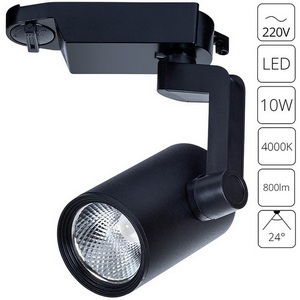 Изображение товара Трековый светильник однофазный 220V светодиодный Arte Lamp TRACCIA A2310PL-1BK