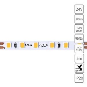 Изображение товара Светодиодная лента 2835 24V 9,6W/m 3000К 5м Arte Lamp Tape A2412005-01-3K