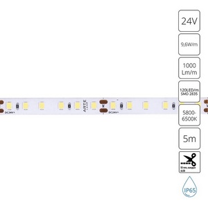Изображение товара Светодиодная лента smd 2835 влагозащищенная 24V 9,6W/m 6000К 5м Arte Lamp Aqua Tape A2412008-06-6K