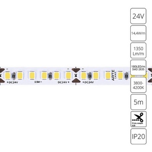 Изображение товара Светодиодная лента smd 2835 24V 14,4W/m 4000К 5м Arte Lamp Tape A2418008-02-4K