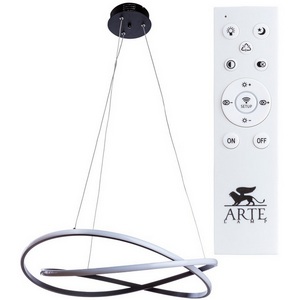 Изображение товара Подвесная люстра с пультом для светильника с пультом LED Arte Lamp Swing A2522SP-2BK (Умный дом, Алиса)