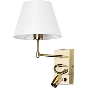 Изображение товара Бра для чтения с выключателем и USB-портом Arte Lamp Elba A2581AP-2AB