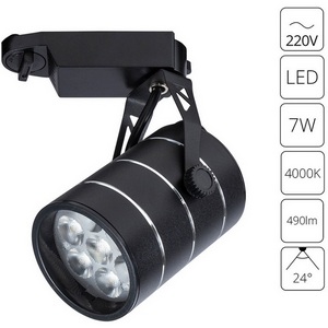 Изображение товара Трековый светильник однофазный 220V светодиодный Arte Lamp Cinto A2707PL-1BK