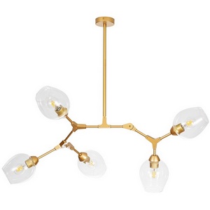 Изображение товара Потолочная люстра молекулы на штанге Arte Lamp Yuka A4103SP-5GO