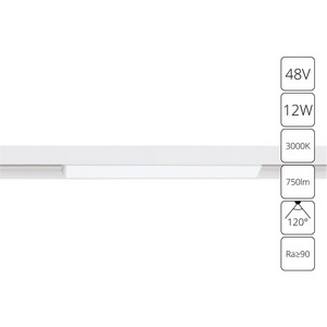 Изображение товара Трековый светильник светодиодный магнитный 48V Arte Lamp Linea A4642PL-1WH