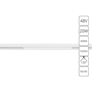 Изображение товара Трековый светильник светодиодный магнитный 48V Arte Lamp Linea A4663PL-1WH