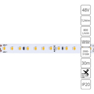 Изображение товара Светодиодная лента 2835 48V 7,2W/m 3000К 30м Arte Lamp Tape A4812010-03-3K