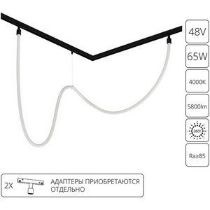Изображение товара Магнитный трековый светильник LED с гибким неоном 48V Arte Lamp Loop A4911PL-1BK