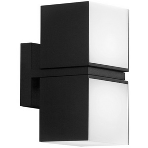 Изображение товара Настенный уличный IP54 LED светильник Arte Lamp A5193AL-2BK форма куба