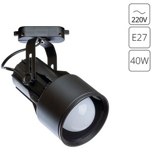 Изображение товара Трековый светильник однофазный 220V Arte Lamp Lyra A6252PL-1BK