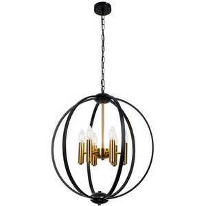 Изображение товара Подвесная люстра в форме клетки Arte Lamp Castula A7013SP-6BK