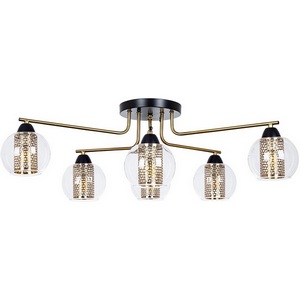 Изображение товара Потолочная люстра Arte Lamp Manchester A7045PL-6BK (плафоны шарики)