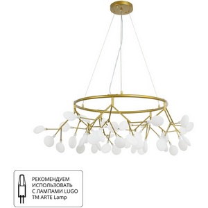 Изображение товара Подвесная люстра с плафоном из пластика Arte Lamp Candy A7272SP-45GO лепестки