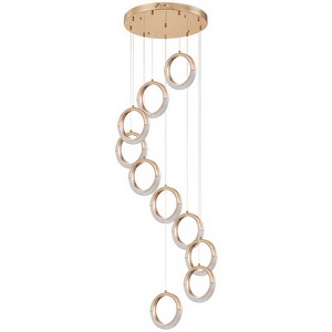 Изображение товара Подвесная каскадная люстра LED Arte Lamp Montana A7777SP-10GO