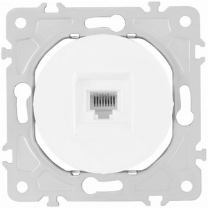 Изображение товара Розетка встраиваемая Ethernet RJ-45 Arte Milano am-202 202.45-1.white