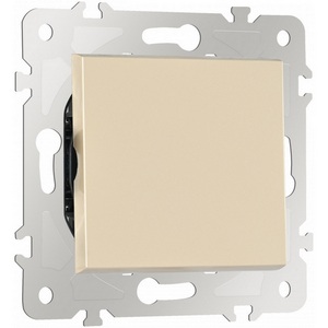 Изображение товара Перекрестный переключатель одноклавишный встраиваемый Arte Milano am-203 203.34-1.shampan