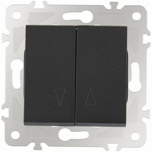 Изображение товара Выключатель встраиваемый жалюзи Arte Milano am-203 203.38-2.black