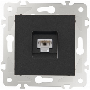 Изображение товара Розетка встраиваемая Ethernet RJ-45 Arte Milano am-203 203.45-1.black