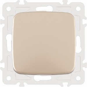 Изображение товара Выключатель встраиваемый одноклавишный Arte Milano am-205 205.30-1.shampan