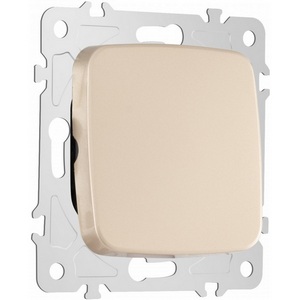 Изображение товара Выключатель встраиваемый одноклавишный проходной Arte Milano am-205 205.32-1.shampan