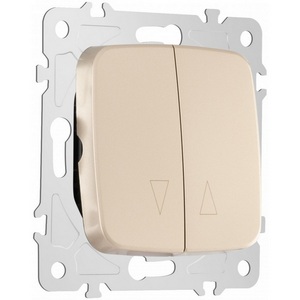 Изображение товара Выключатель встраиваемый жалюзи Arte Milano am-205 205.38-2.shampan