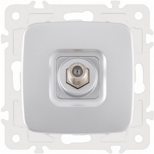 Изображение товара ТВ-розетка встраиваемая Arte Milano am-205 205.42-1.silver