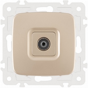 Изображение товара ТВ-розетка встраиваемая Arte Milano am-205 205.43-1.shampan