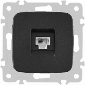 Изображение товара Розетка встраиваемая Ethernet RJ-45 Arte Milano am-205 205.45-1.black