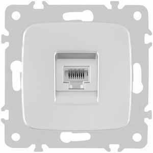 Изображение товара Розетка встраиваемая Ethernet RJ-45 Arte Milano am-205 205.45-1.silver