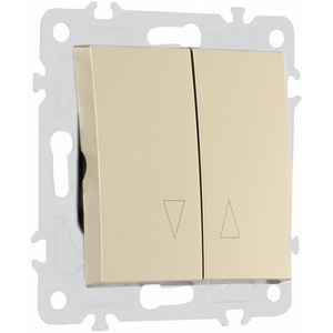 Изображение товара Выключатель встраиваемый жалюзи Arte Milano am-206 206.38-2.shampan