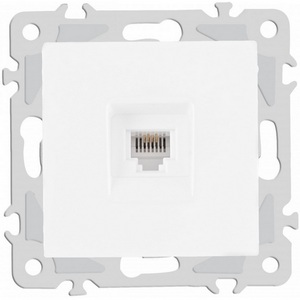 Изображение товара Розетка встраиваемая телефонная RJ-11 Arte Milano am-206 206.51-1.white