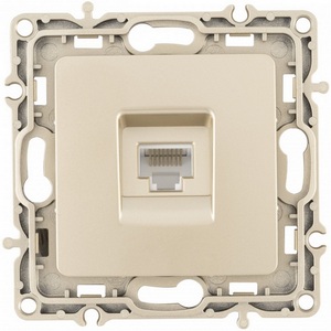 Изображение товара Розетка встраиваемая Ethernet RJ-45 Arte Milano am-217 217.45-1.shampan