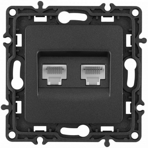 Изображение товара Розетка встраиваемая Ethernet RJ-45 Arte Milano am-217 217.45-2.black