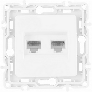 Изображение товара Розетка встраиваемая Ethernet RJ-45 Arte Milano am-217 217.45-2.white