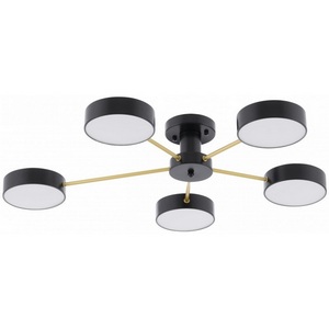 Изображение товара Потолочная люстра светодиодная на штанге Arte Milano Ferrara 252006/5 Bk/Bk