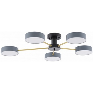 Изображение товара Потолочная люстра светодиодная на штанге Arte Milano Ferrara 252006/5 Bk/Gr