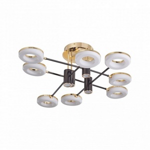 Изображение товара Потолочная светодиодная люстра Arte Milano 271399/8 BK/GD