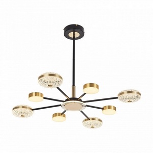 Изображение товара Потолочная светодиодная люстра Arte Milano 272069/8 BK/GD