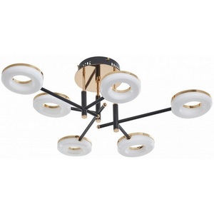 Изображение товара Потолочная люстра светодиодная на штанге Arte Milano Ferrara-72999 272999/6 BK/GD