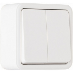 Изображение товара Выключатель накладной двухклавишный Arte Milano am-310 310.30-2.white